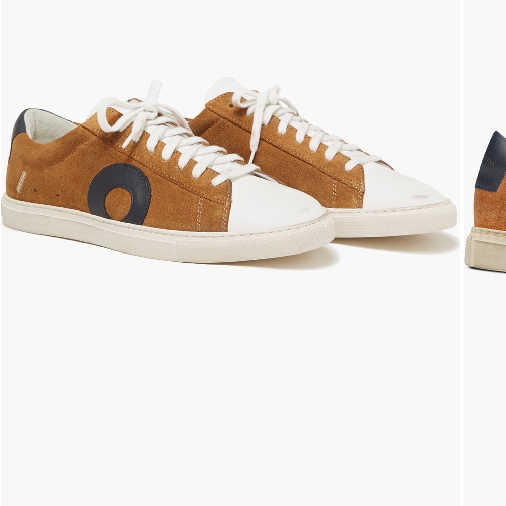 Oliver Cabell Tan and White Sneakers